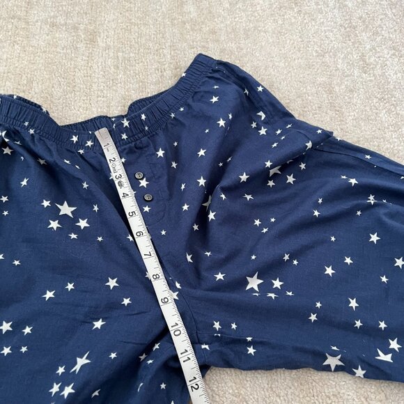 Victoria’s Secret Cotton Flannel Long Sleeve Blue Pajamas Set M Long - Picture 9 of 13